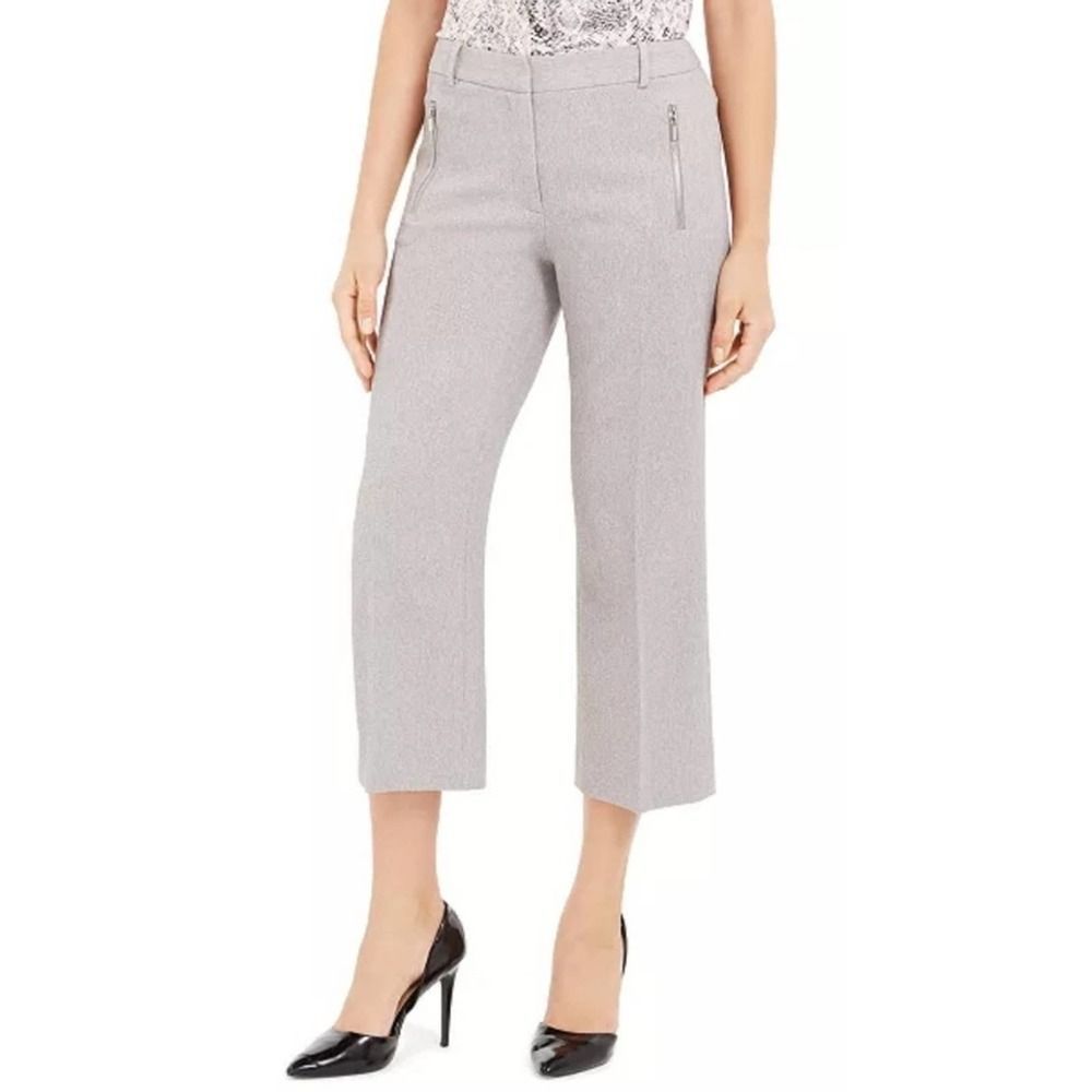 Calvin Klein Zipper Pocket Cropped Twill Pants 4